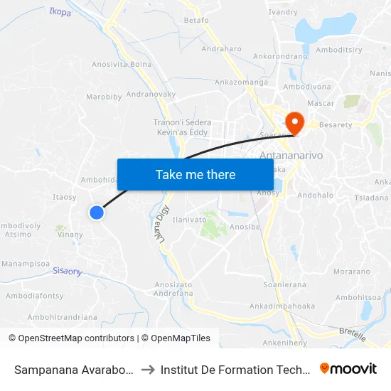 Sampanana Avarabohitra to Institut De Formation Technique map