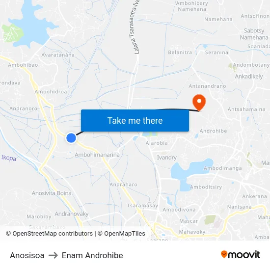 Anosisoa to Enam Androhibe map