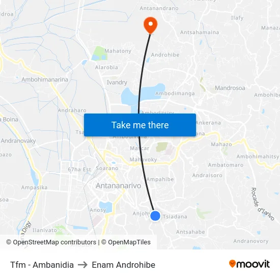 Tfm - Ambanidia to Enam Androhibe map