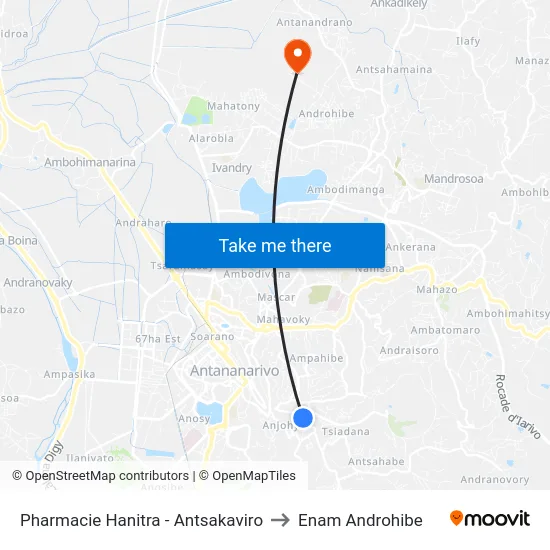 Pharmacie Hanitra - Antsakaviro to Enam Androhibe map