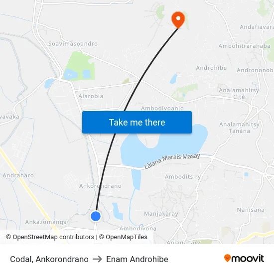 Codal, Ankorondrano to Enam Androhibe map