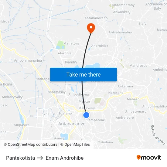 Pantekotista to Enam Androhibe map