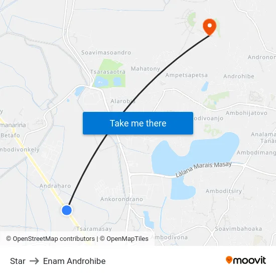 Star to Enam Androhibe map