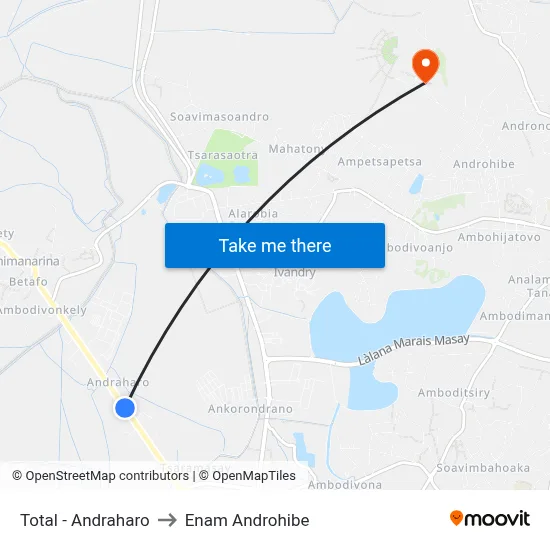 Total - Andraharo to Enam Androhibe map