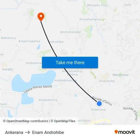 Ankerana to Enam Androhibe map