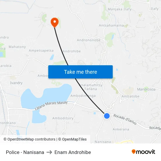 Police - Nanisana to Enam Androhibe map
