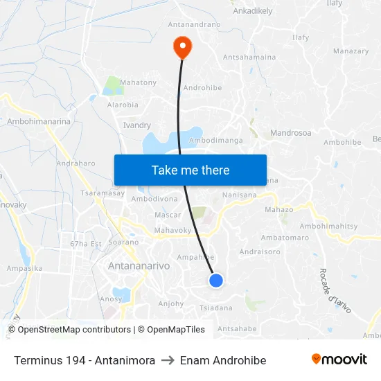 Terminus 194 - Antanimora to Enam Androhibe map
