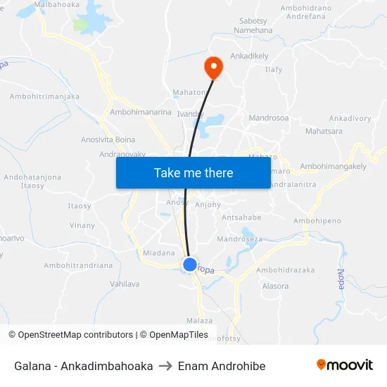 Galana - Ankadimbahoaka to Enam Androhibe map