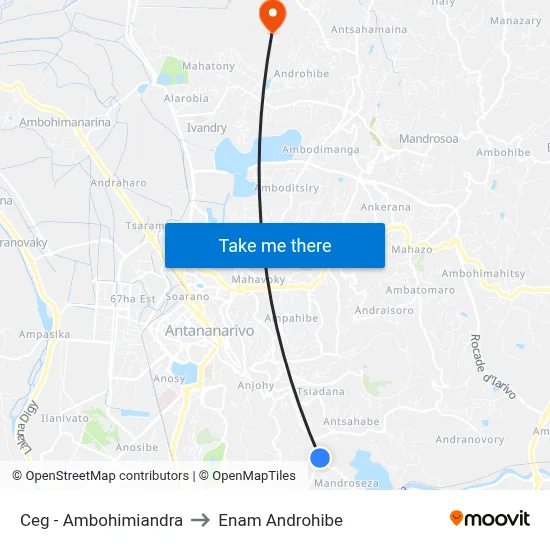 Ceg - Ambohimiandra to Enam Androhibe map