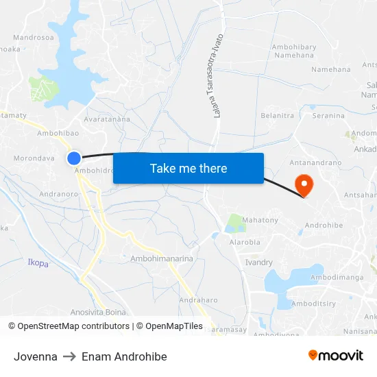 Jovenna to Enam Androhibe map