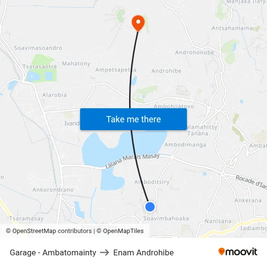 Garage - Ambatomainty to Enam Androhibe map