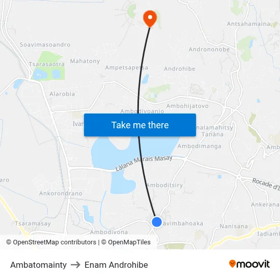 Ambatomainty to Enam Androhibe map