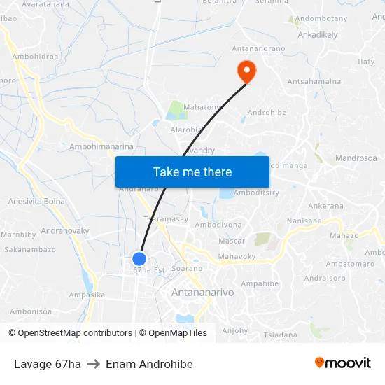 Lavage 67ha to Enam Androhibe map