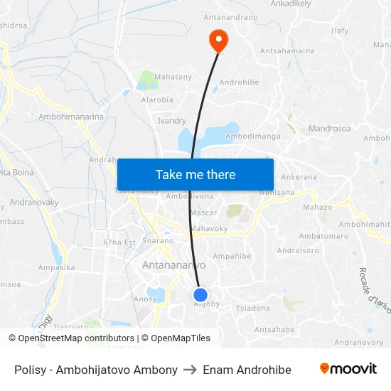 Polisy - Ambohijatovo Ambony to Enam Androhibe map