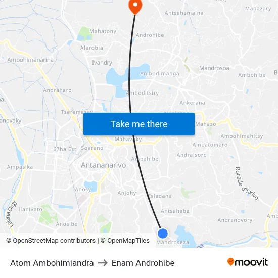 Atom Ambohimiandra to Enam Androhibe map