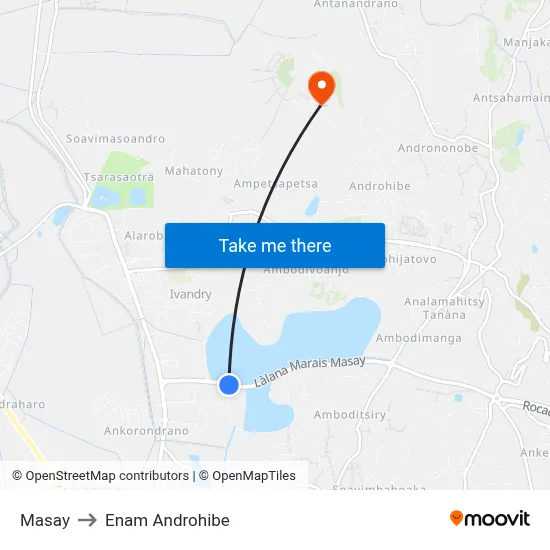 Masay to Enam Androhibe map