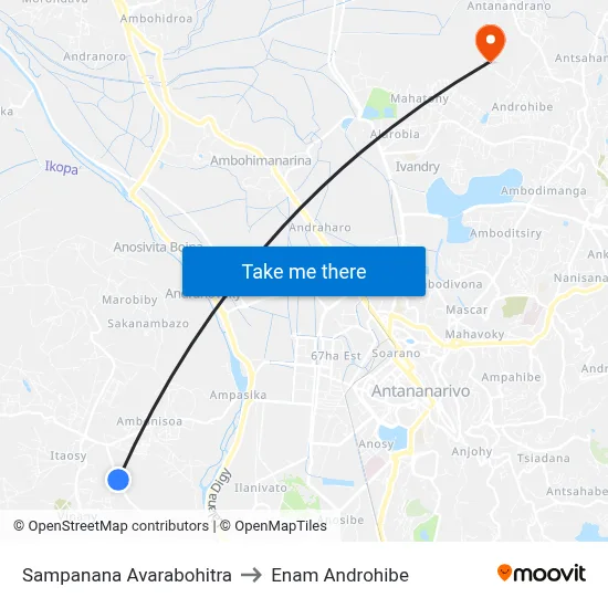 Sampanana Avarabohitra to Enam Androhibe map
