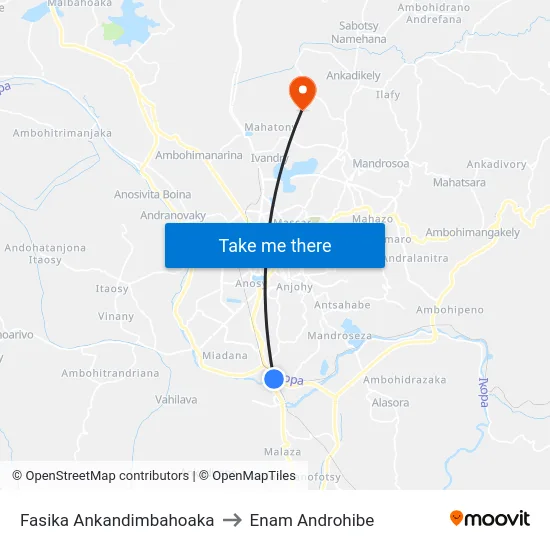 Fasika Ankandimbahoaka to Enam Androhibe map