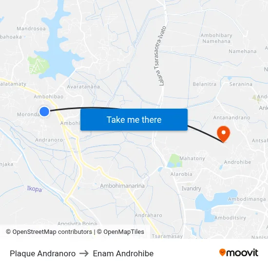 Plaque Andranoro to Enam Androhibe map