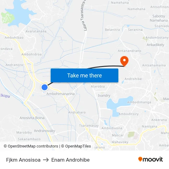 Fjkm Anosisoa to Enam Androhibe map