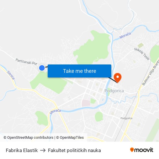 Fabrika Elastik to Fakultet političkih nauka map