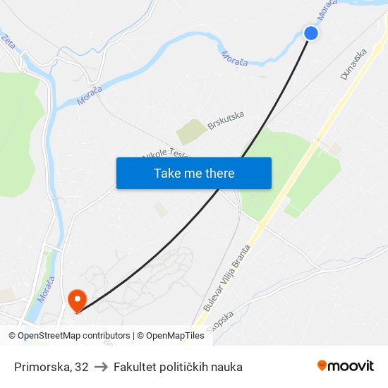 Primorska, 32 to Fakultet političkih nauka map