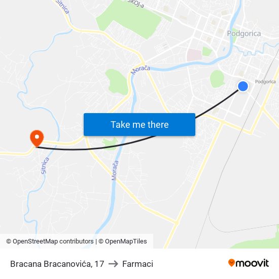 Bracana Bracanovića, 17 to Farmaci map