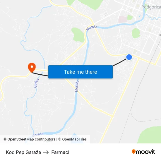 Kod Pep Garaže to Farmaci map