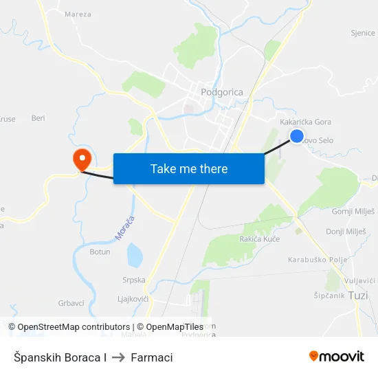 Španskih Boraca I to Farmaci map