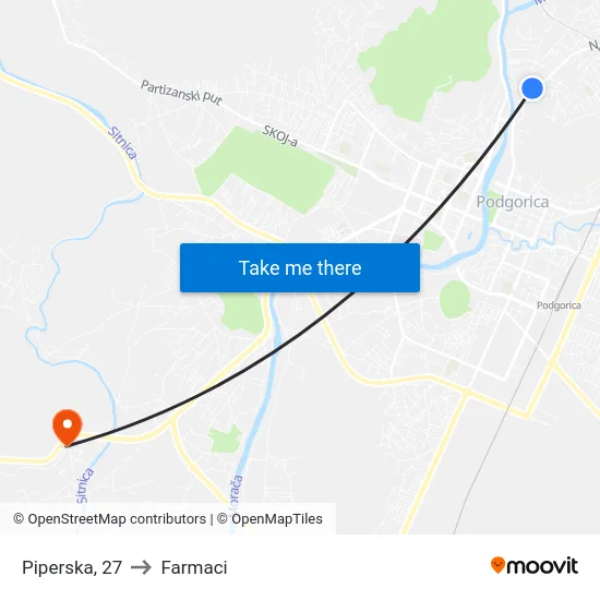 Piperska, 27 to Farmaci map