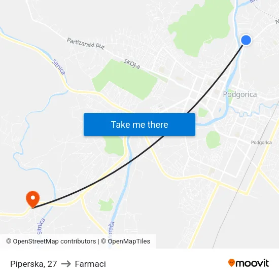 Piperska, 27 to Farmaci map