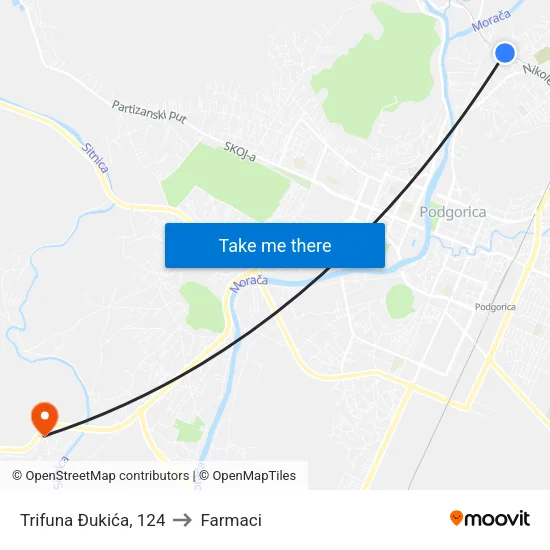 Trifuna Đukića, 124 to Farmaci map