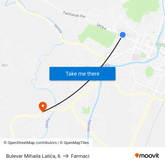 Bulevar Mihaila Lalića, 6 to Farmaci map