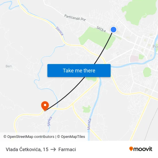 Vlada Ćetkovića, 15 to Farmaci map
