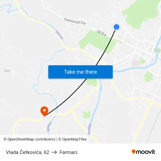 Vlada Ćetkovića, 62 to Farmaci map