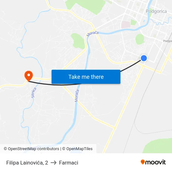 Filipa Lainovića, 2 to Farmaci map