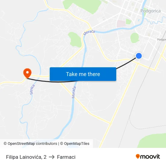 Filipa Lainovića, 2 to Farmaci map