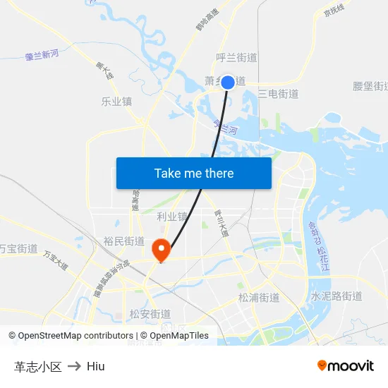 Gezhi Complex to Hiu map