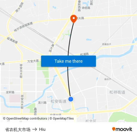 Provincial Agricultural Machinery Market to Hiu map