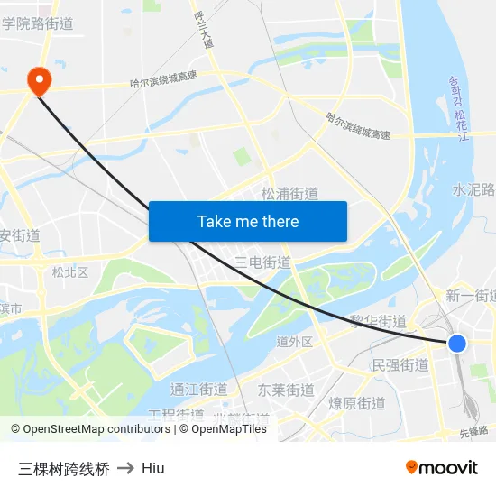 Sankeshu Overpass Bridge to Hiu map