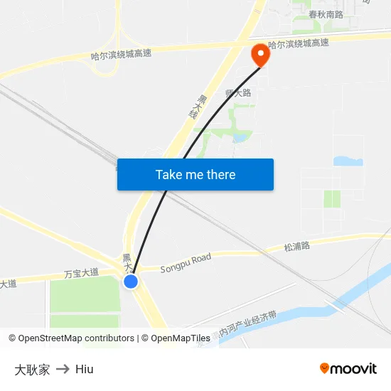 Da Geng Family to Hiu map