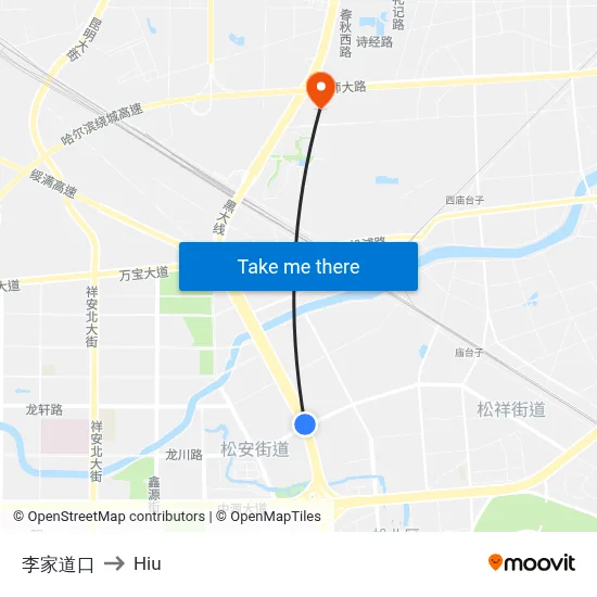 Lijia Crossing to Hiu map