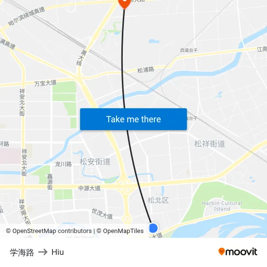 Xuehai Road to Hiu map
