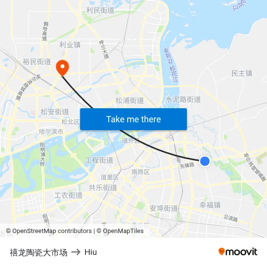 Xilong Ceramics Market to Hiu map