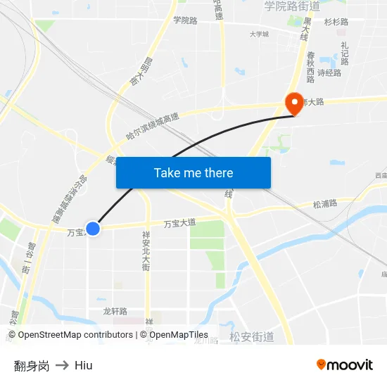 Fanshen Ridge to Hiu map