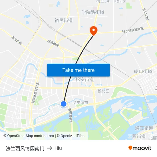 French Style Garden South Gate to Hiu map