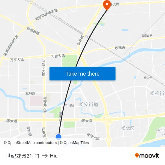 Century Garden Gate 2 to Hiu map