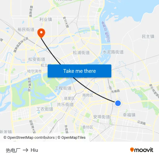 Thermal Power Plant to Hiu map