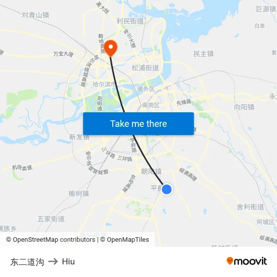 East Second Gully to Hiu map