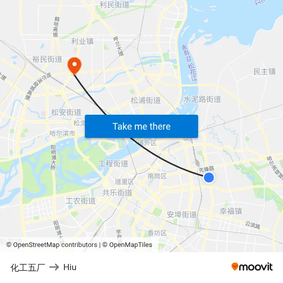 Chemical Plant No. 5 to Hiu map